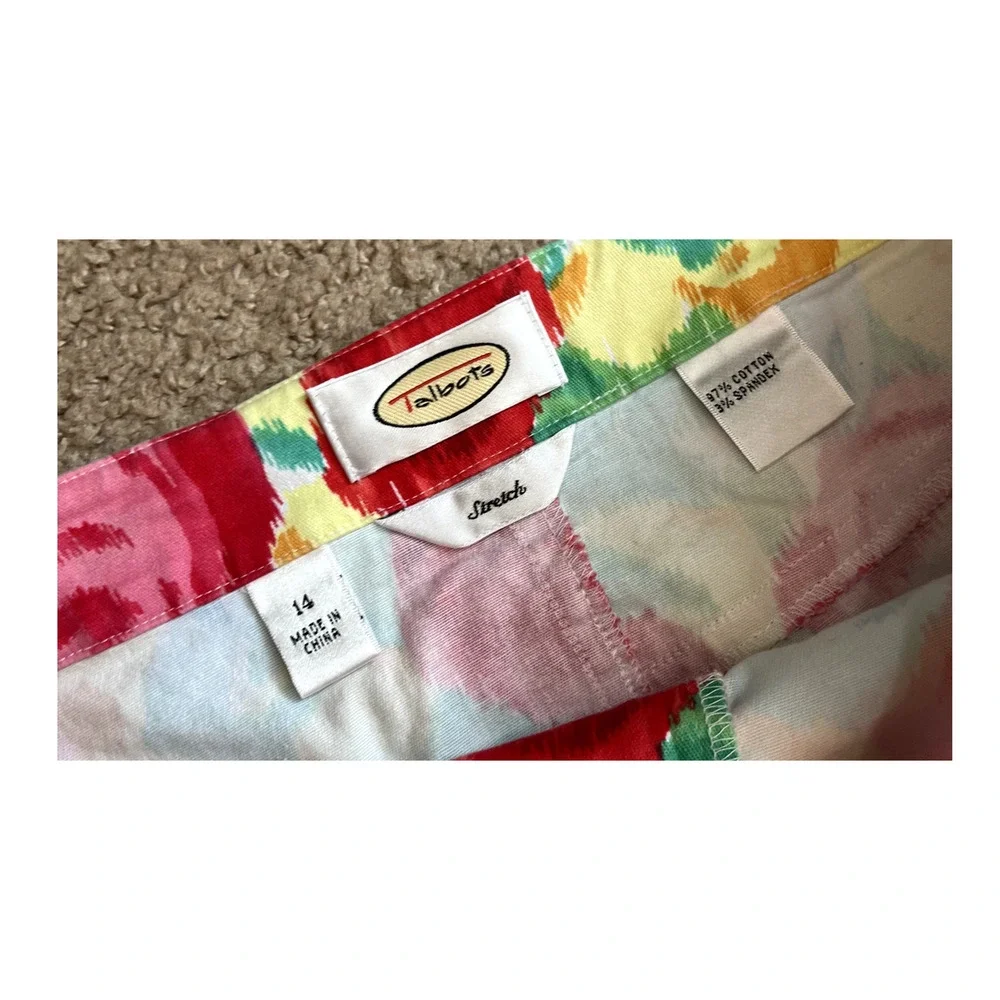 Women's Floral Talbots Summer Skirt 14